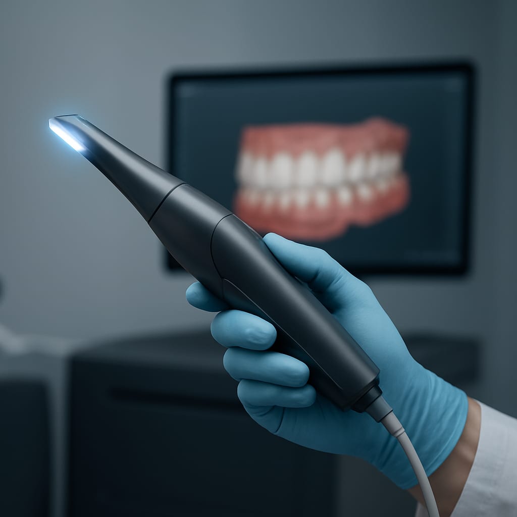 Scanner intra-oral réalisant une empreinte numérique